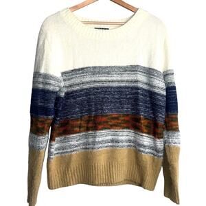 Fate Small Striped Knit Sweater Multicolor Boho Cozy Fall Vibes